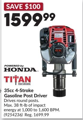 35cc 4-Stroke Gasoline Post Driver