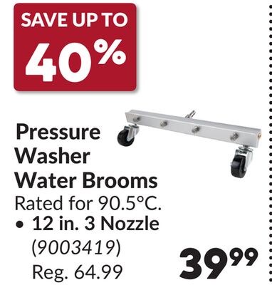 Pressure Washer Water Brooms