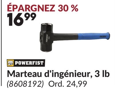 Marteau d'ingénieur, 3 lb
