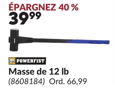 Masse de 12 lb