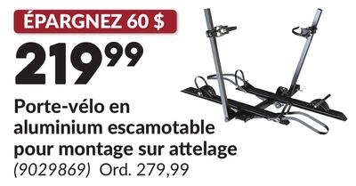 Porte-vélo en aluminium escamotable pour montag…