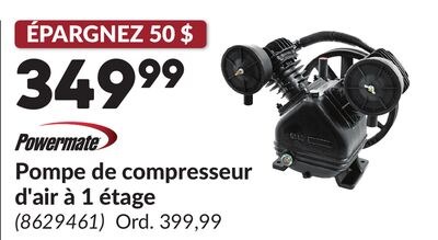 Pompe de compresseur d'air à 1 étage