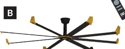 Ventilateurs de plafond avec télécommande 100 po