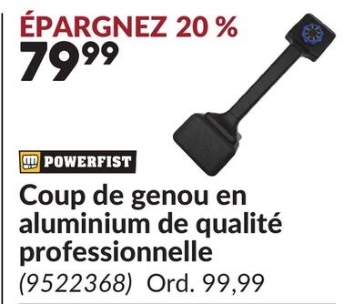 Coup de genou en aluminium de qualité professio…