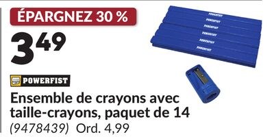 Ensemble de crayons avec taille-crayons, paquet…