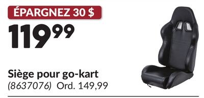Siège pour go-kart