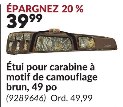 Étui pour carabine à motif de camouflage brun, …