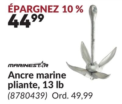 Ancre marine pliante, 13 lb