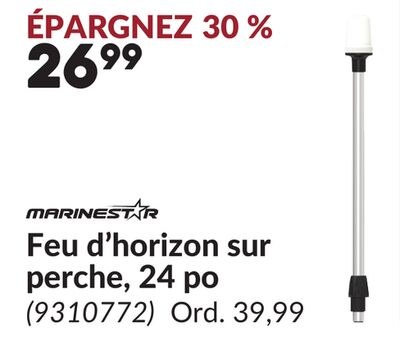 Feu d'horizon sur perche, 24 po