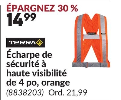 Écharpe de sécurité à haute visibilité de 4 po,…