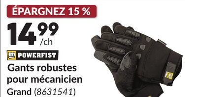 Gants robustes pour mécanicien Grand