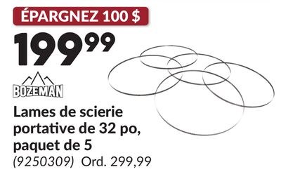 Lames de scierie portative de 32 po, paquet de 5