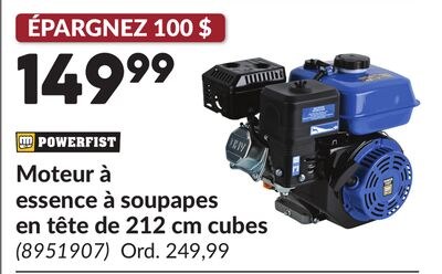 Moteur à essence à soupapes en tête de 212 cm c…