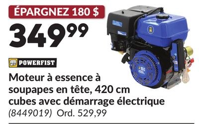 Moteur à essence à soupapes en tête, 420 cm cub…