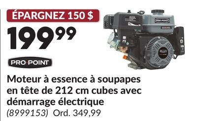 Moteur à essence à soupapes en tête de 212 cm c…