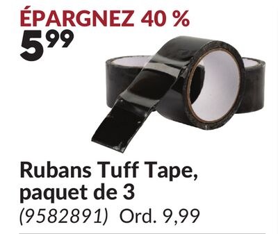 Rubans Tuff Tape, paquet de 3
