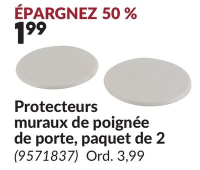 Protecteurs muraux de poignée de porte, paquet …