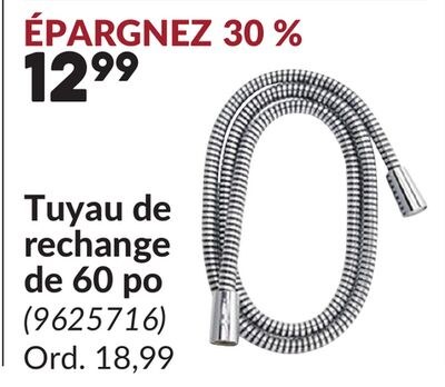 Tuyau de rechange de 60 po