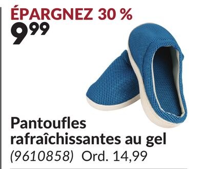 Pantoufles rafraîchissantes au gel