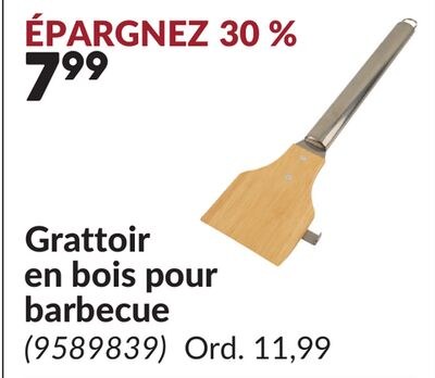 Grattoir en bois pour barbecue