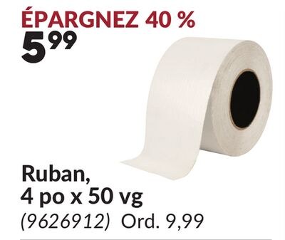 Ruban, 4 po x 50 vg
