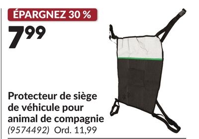 Protecteur de siège de véhicule pour animal de …