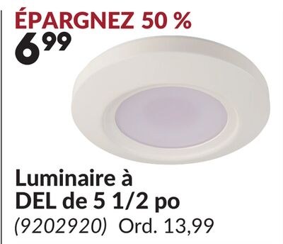 Luminaire à DEL de 5 1/2 po