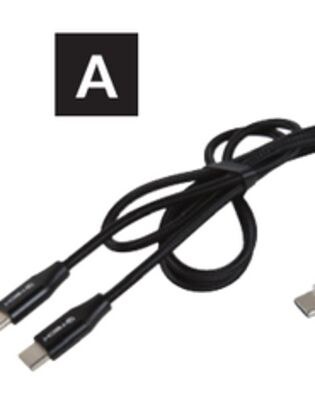 Câbles de recharge tressés USB-C à USB-C de 100…