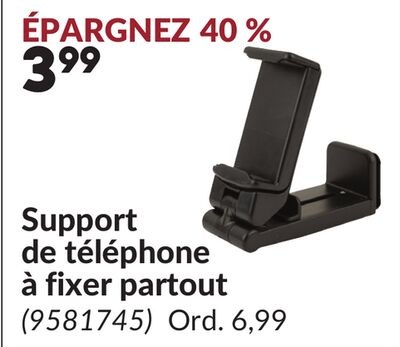 Support de téléphone à fixer partout