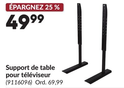 Support de table pour téléviseur