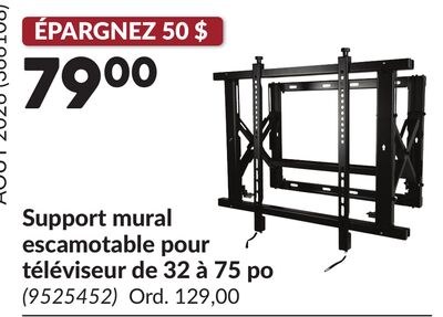 Support mural escamotable pour téléviseur de 32…