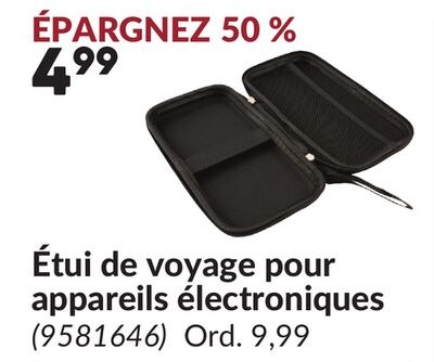 Étui de voyage pour appareils électroniques