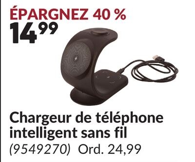 Chargeur de téléphone intelligent sans fil