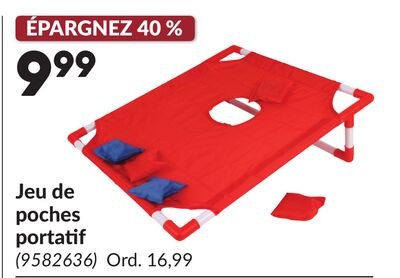 Jeu de poches portatif