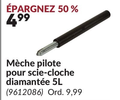 Mèche pilote pour scie-cloche diamantée 5L