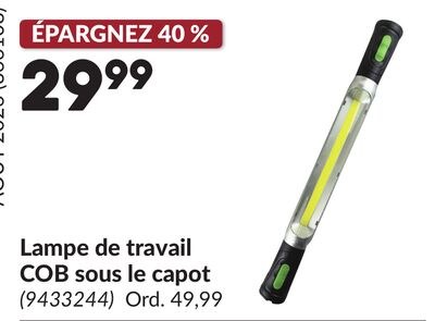 Lampe de travail COB sous le capot