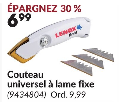 Couteau universel à lame fixe
