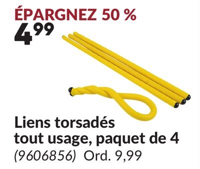 Liens torsadés tout usage, paquet de 4