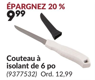 Couteau à isolant de 6 po