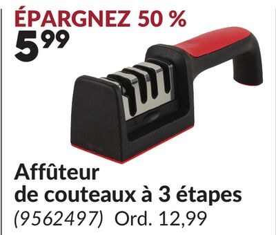 Affûteur de couteaux à 3 étapes
