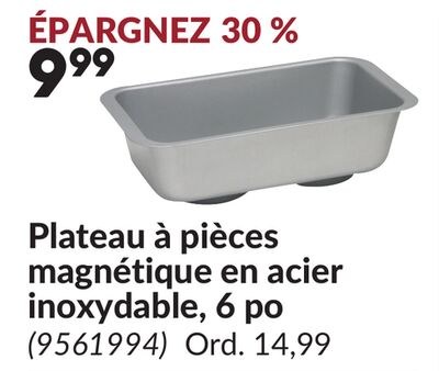 Plateau à pièces magnétique en acier inoxydable…