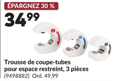 Trousse de coupe-tubes pour espace restreint, 3…