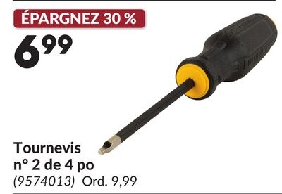 Tournevis n° 2 de 4 po