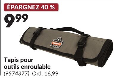 Tapis pour outils enroulable