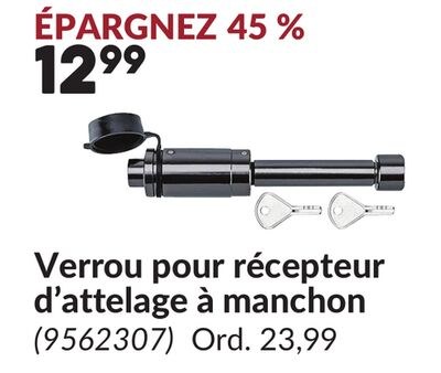 Verrou pour récepteur d'attelage à manchon