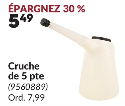 Cruche de 5 pte