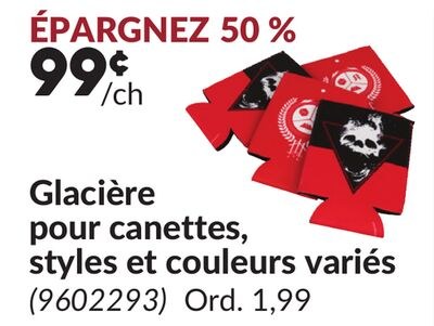 Glacière pour canettes, styles et couleurs vari…