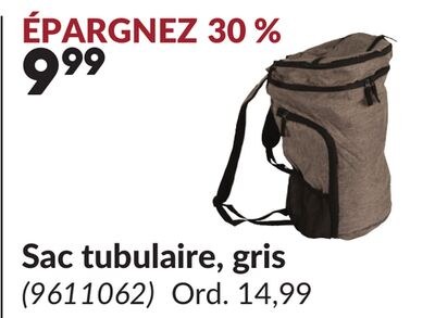 Sac tubulaire, gris
