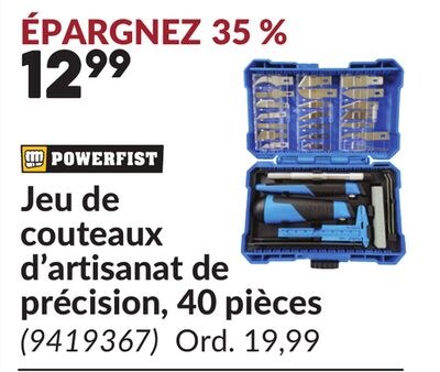 Jeu de couteaux d'artisanat de précision, 40 pi…