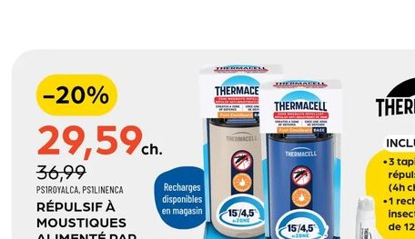 Répulsif à moustiques alimenté par combustible …